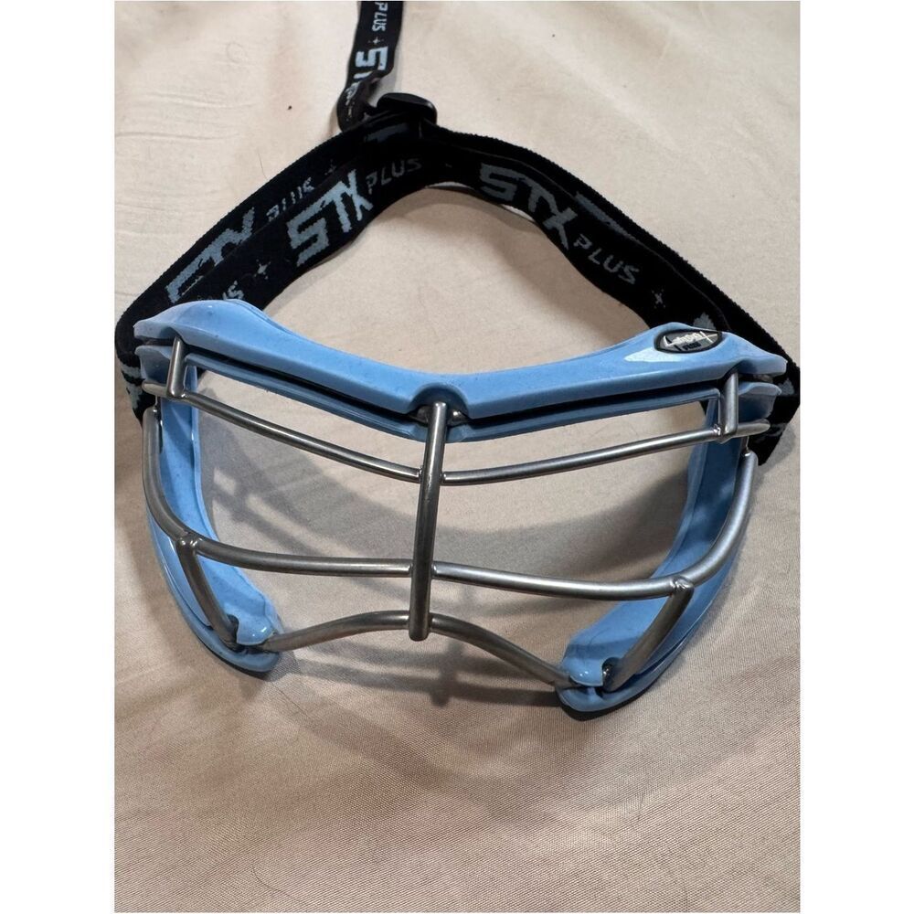 STX Plus Women's Lacrosse Goggle Mask in Light Blue